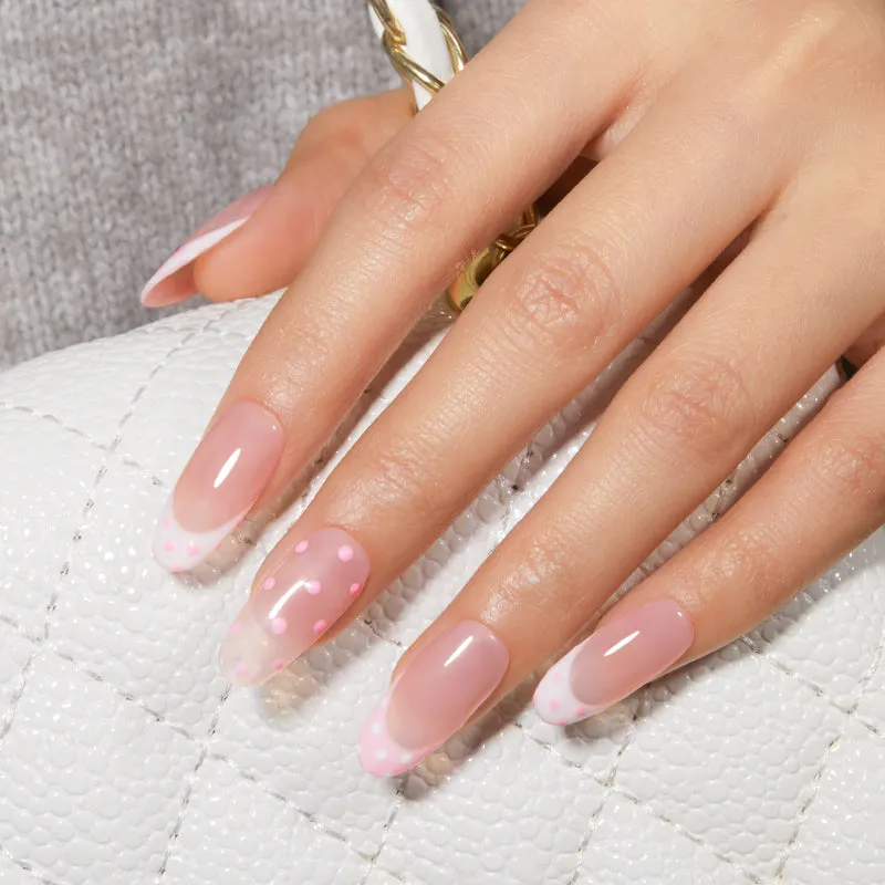 Modelones Neon Bloom gellack 6-pack vit rosa glitter