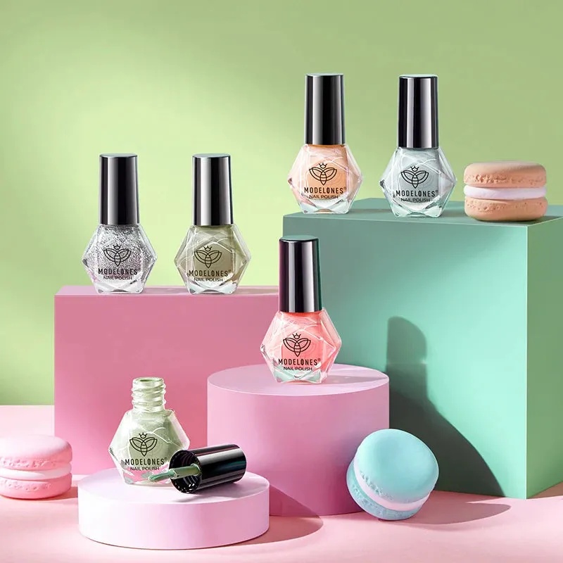 Modelones Breeze nagellacksset 6 färger kräm