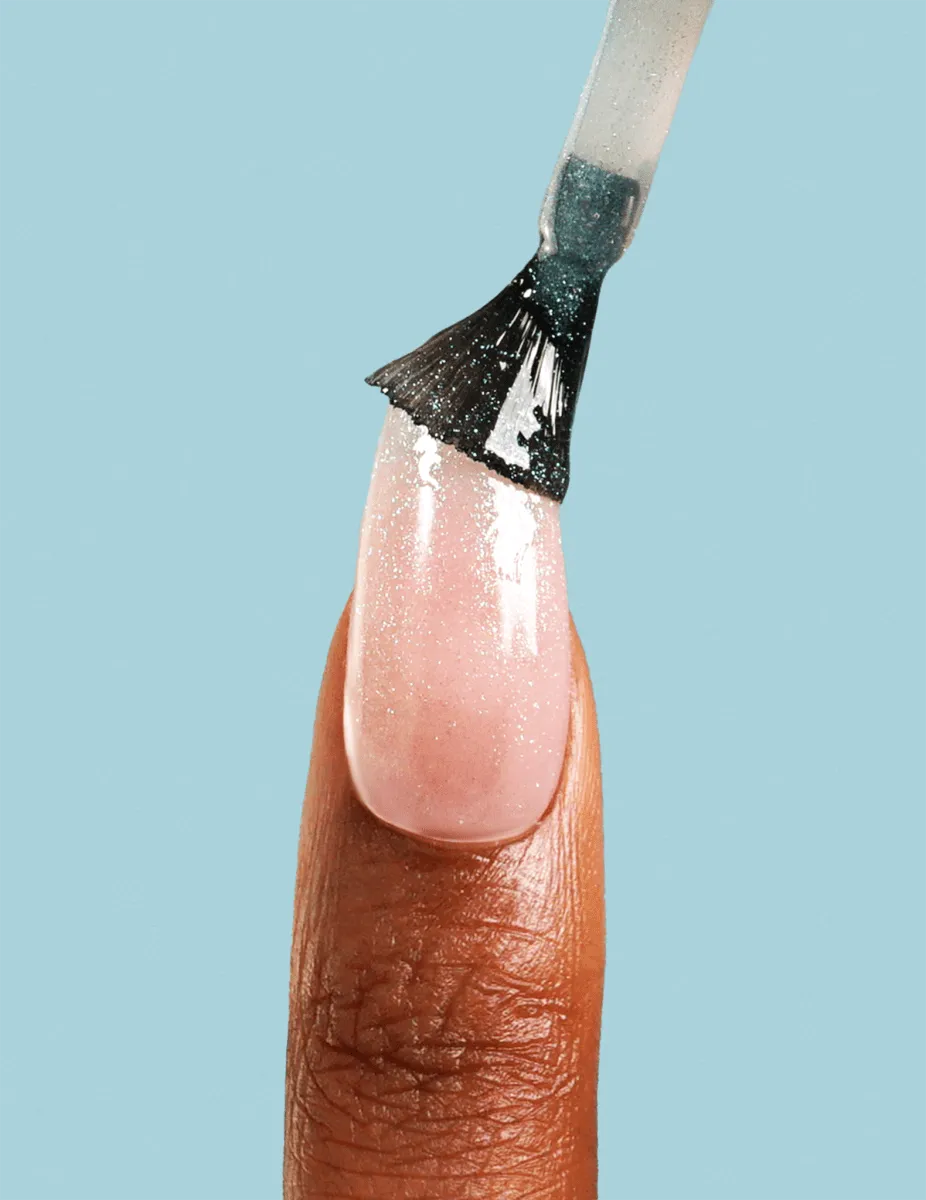 Le Mini Macaron Mermaid gel top coat iriserande