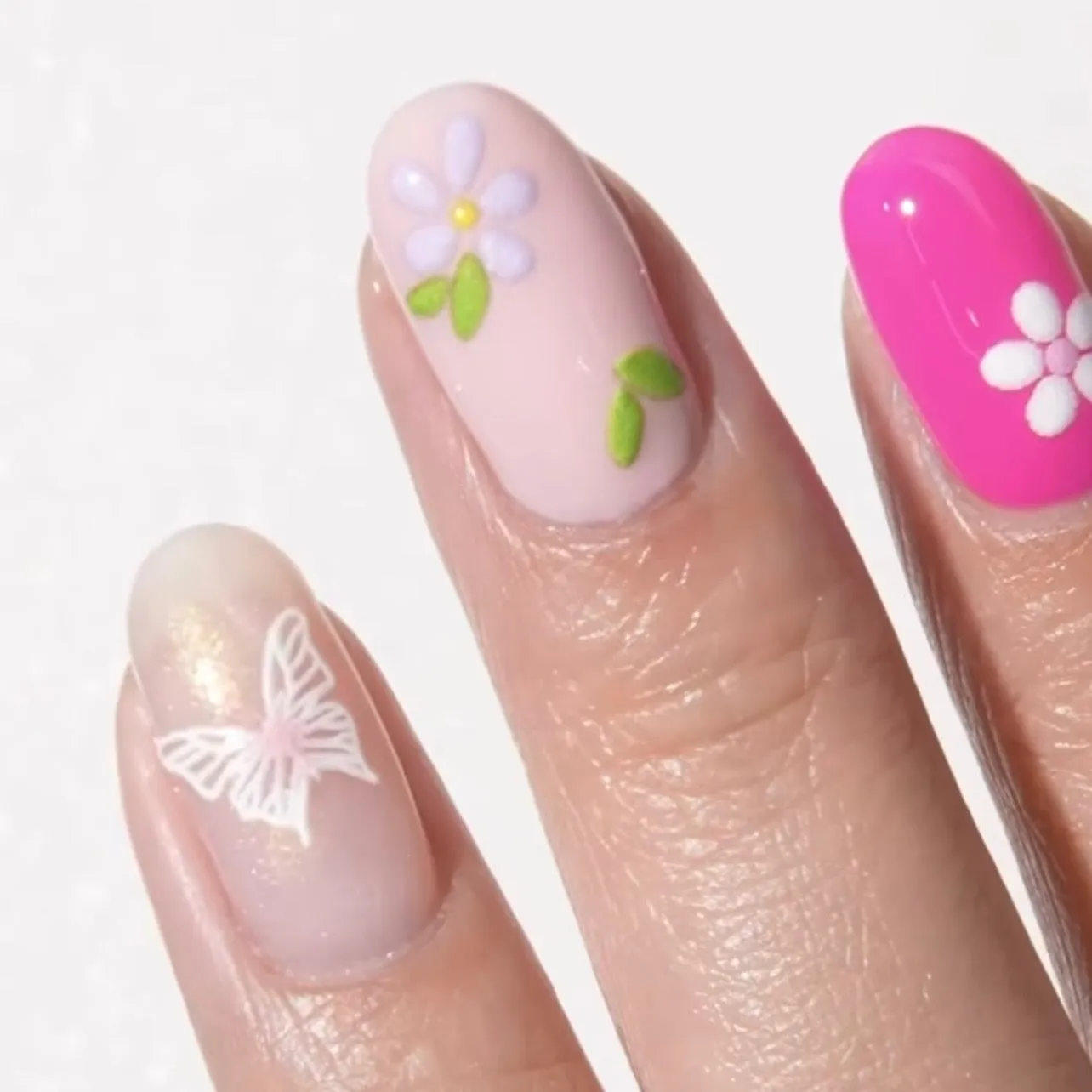 Modelones Vibrant Bloom nagelklistermärken 3-pack
