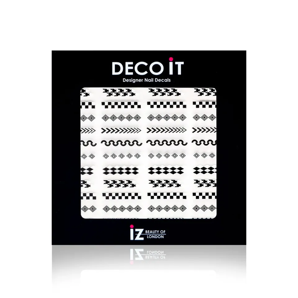 Iz Beauty Monochrome nageldekaler geometriska