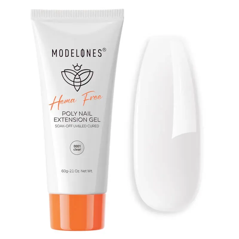 Modelones Poly Nail Gel Crystal Clear polygel 60g transparent