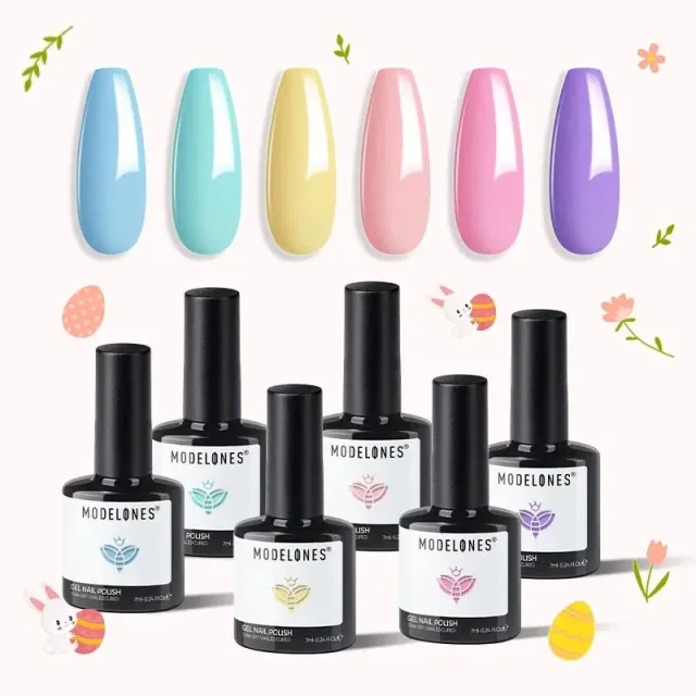 modelones Easter Shades gellack New Romantics högpigmenterad