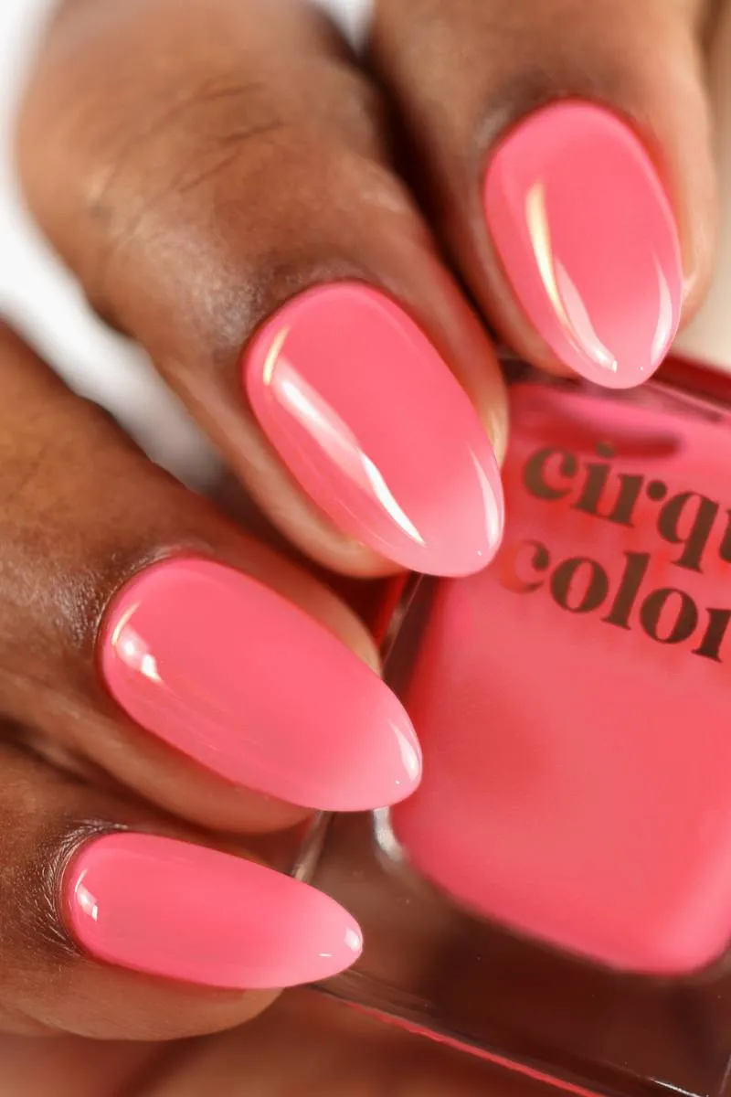 Cirque Colors Flushed Jelly nagellack varmrosa