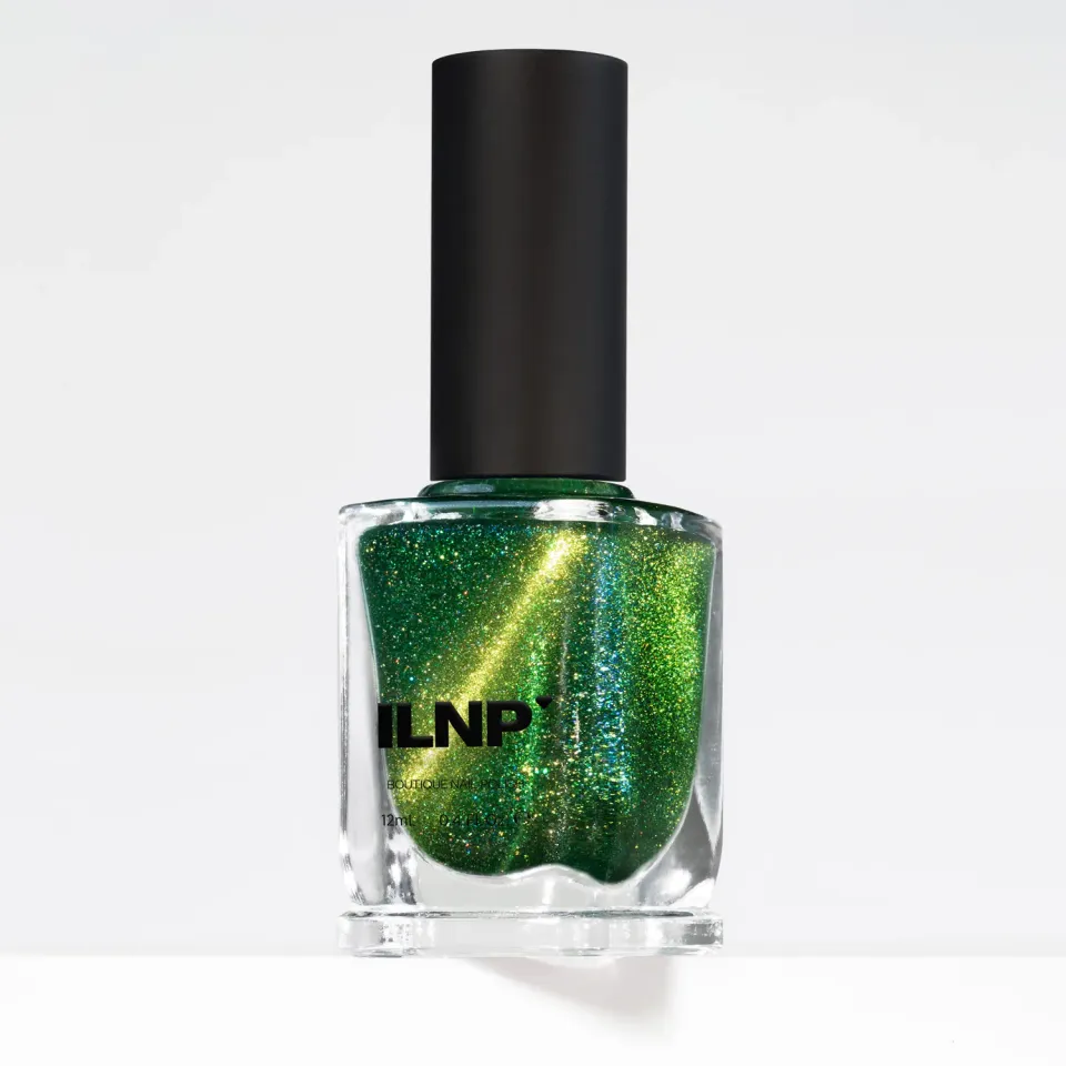 ILNP Frankie nagellack grön magnetisk holo