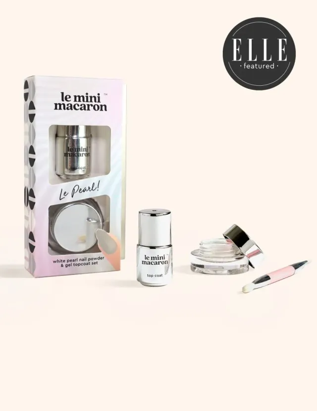 Le Mini Macaron Le Pearl nagelpuder topcoat pärlemor