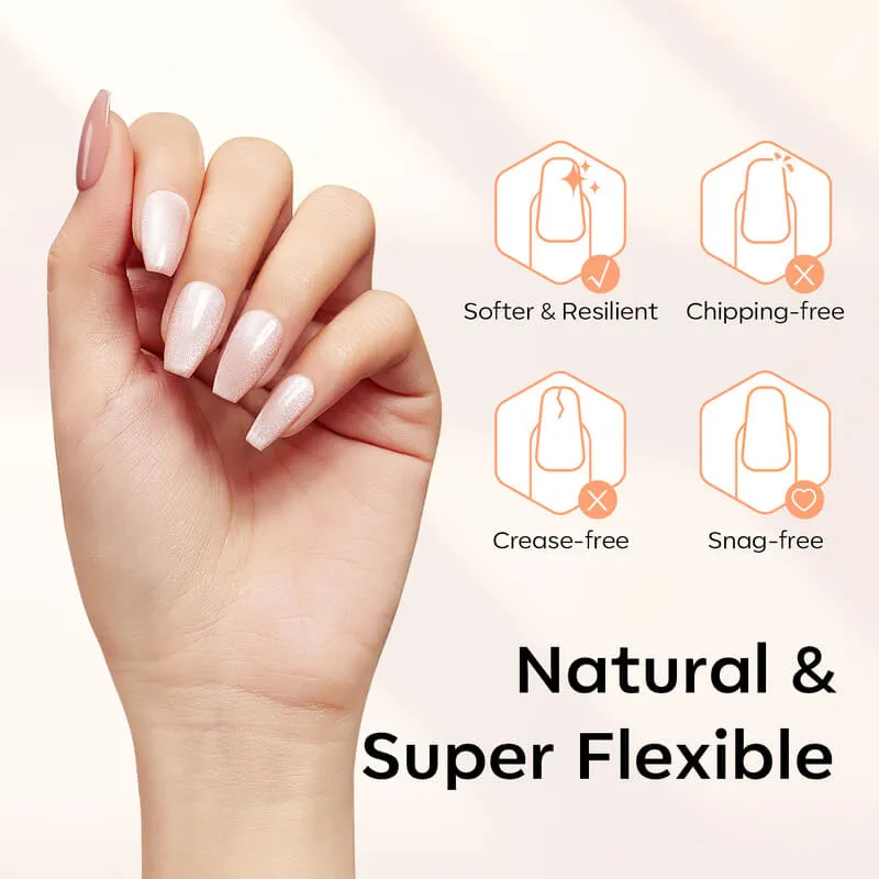 Modelones Full Cover nageltips almond medium semi-frosted