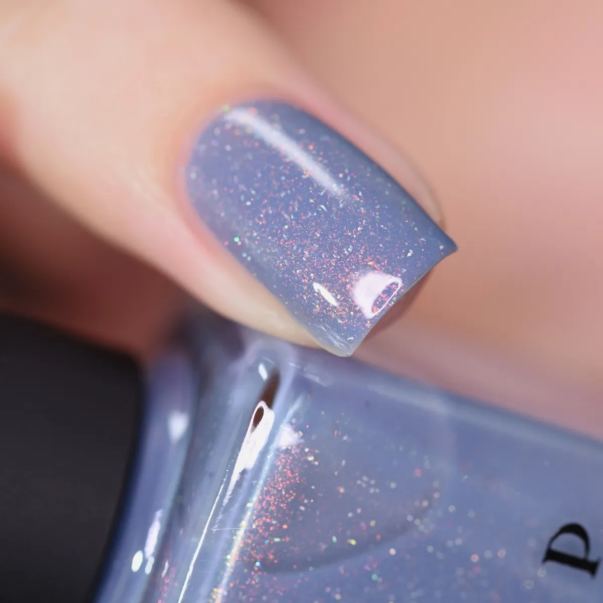 ILNP Southwest Dusk To Dawn nagellack duvblå glitter