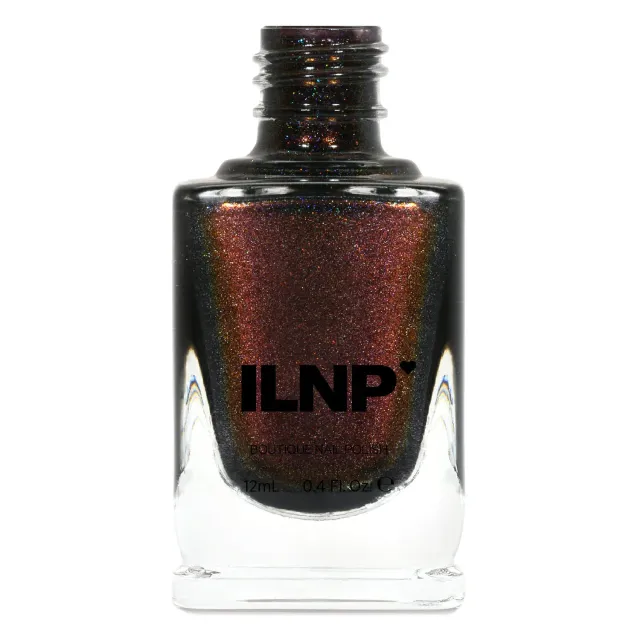 ILNP Dash of Cocoa nagellack holografiskt chokladbrunt