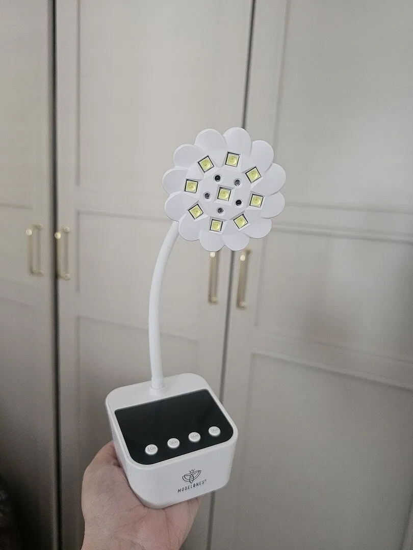 Modelones 30W UV Gooseneck LED nagellampa svanhals 60s