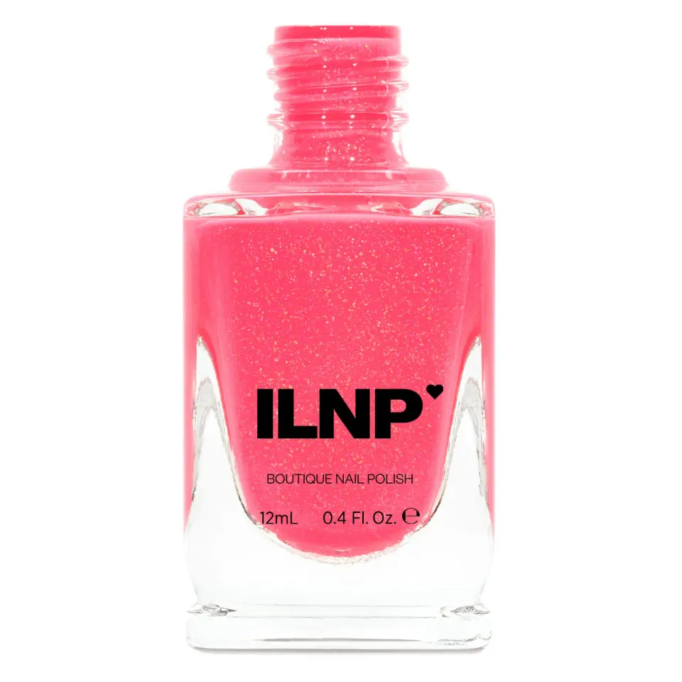 ILNP Summer Crush nagellack neonrosa holografiskt