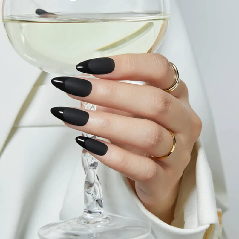 modelones Inspire Gel Ebony gellack 15ml svart krämig