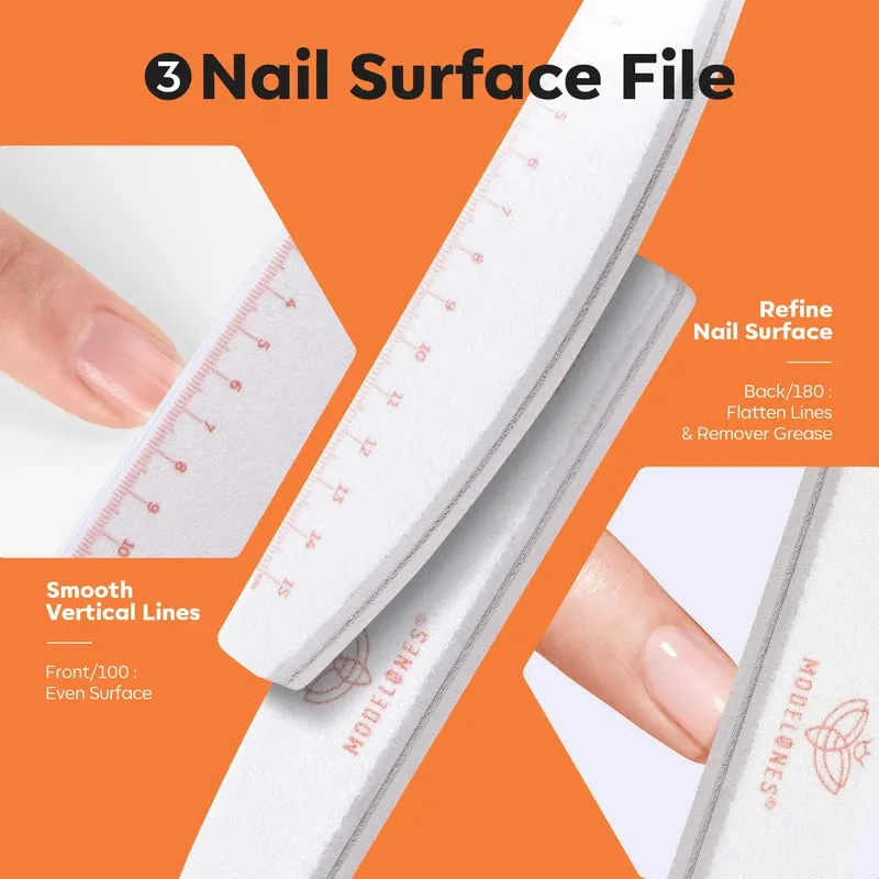 Modelones Nail Files nagelfilar 4-pack flexibla