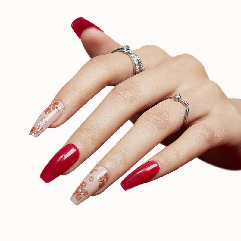 modelones Inspire Gel Ruby Sparks gellack 15ml röd