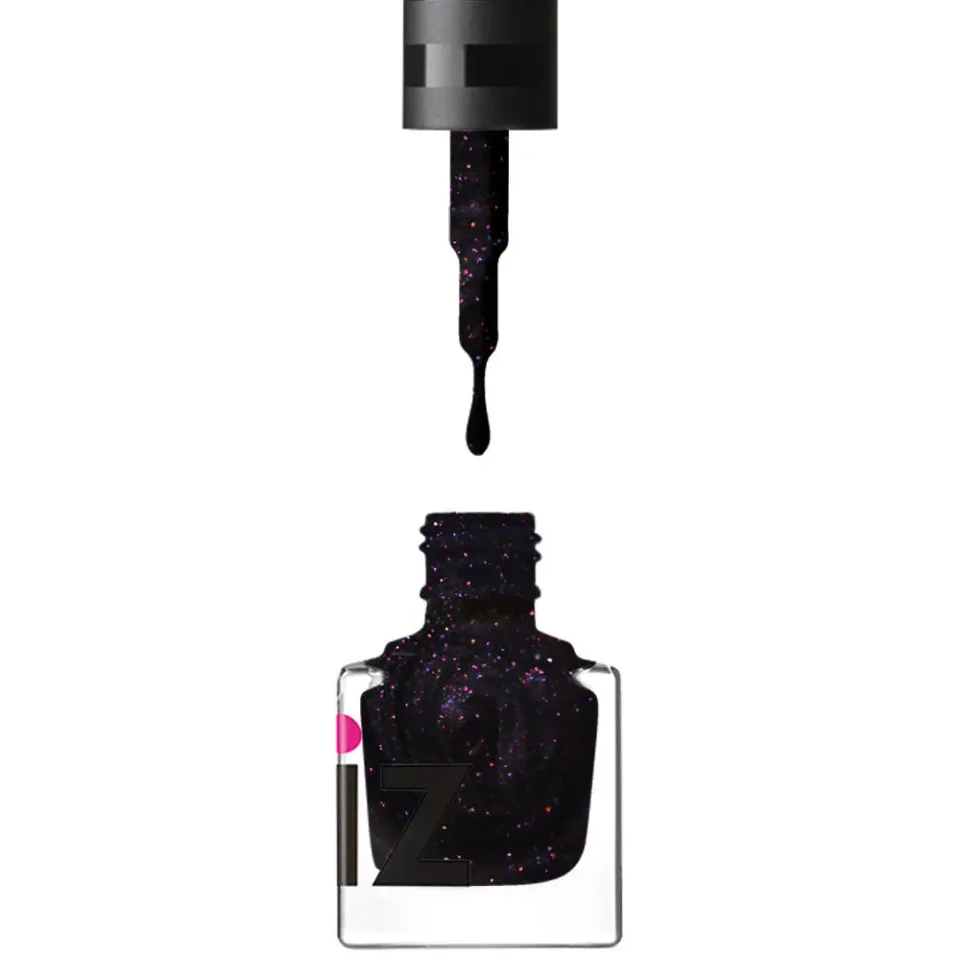 Iz Beauty Outer Space nagellack svart shimmer 6ml