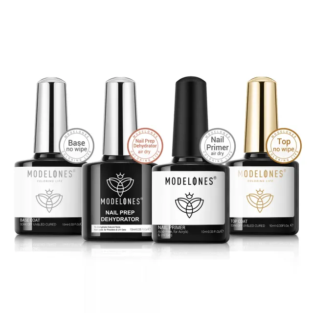 Modelones Prep Primer bas topp set 4x10 ml klar