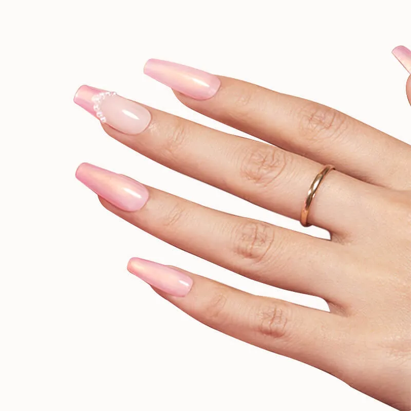 Modelones Luna Blush nagellack rosa shimmer