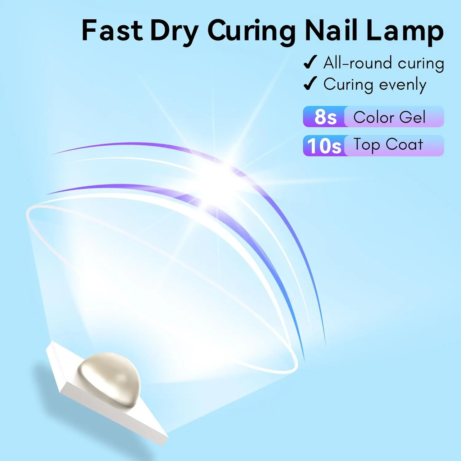 Makartt Red Cat Eye gel strips kit med UV-lampa