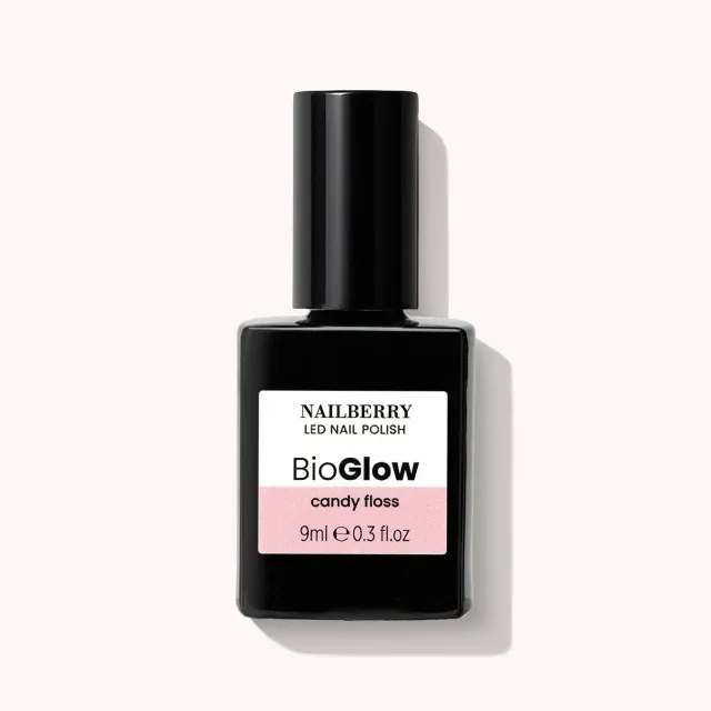 Nailberry BioGlow Candy Floss nagellack 9ml rosa