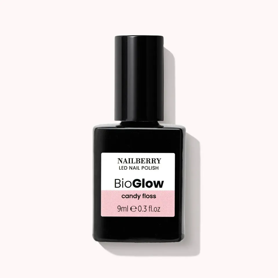 Nailberry BioGlow Candy Floss nagellack 9ml rosa