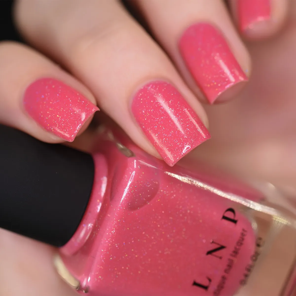 ILNP Sugar Lush Paper Heart nagellack rosa holo