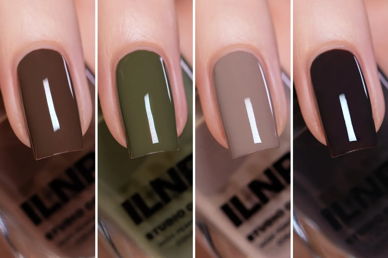 ILNP Campground nagellacksset 4-pack jordiga kräm