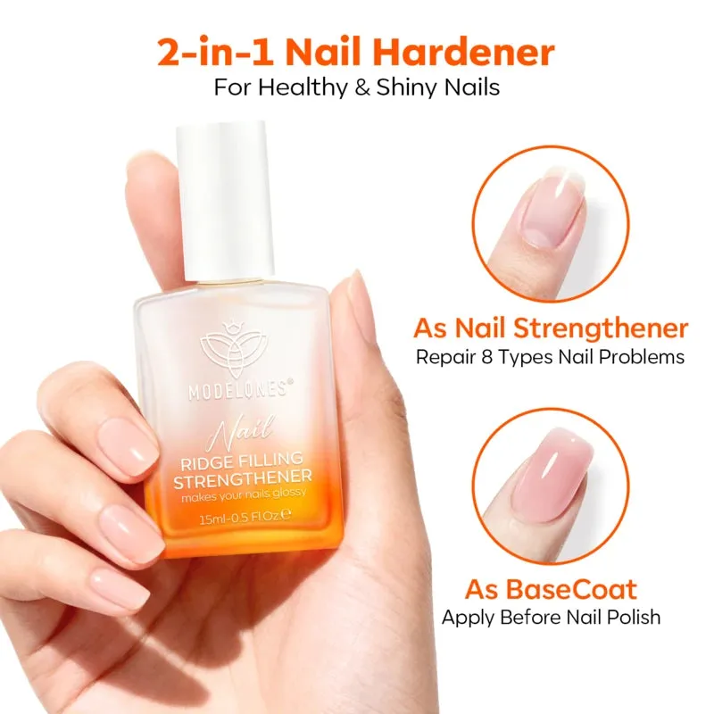 Modelones Nail Care nagelstärkare Clear rosdoft stärkande