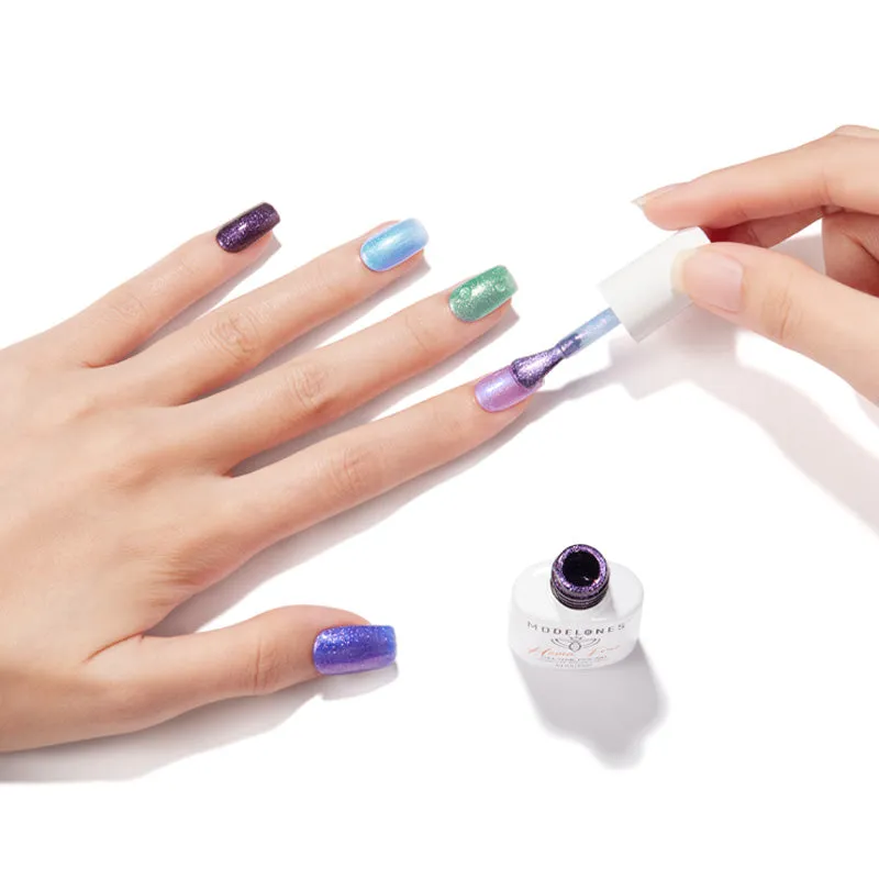 Modelones Violet Sparkle gellack 6-pack glitter
