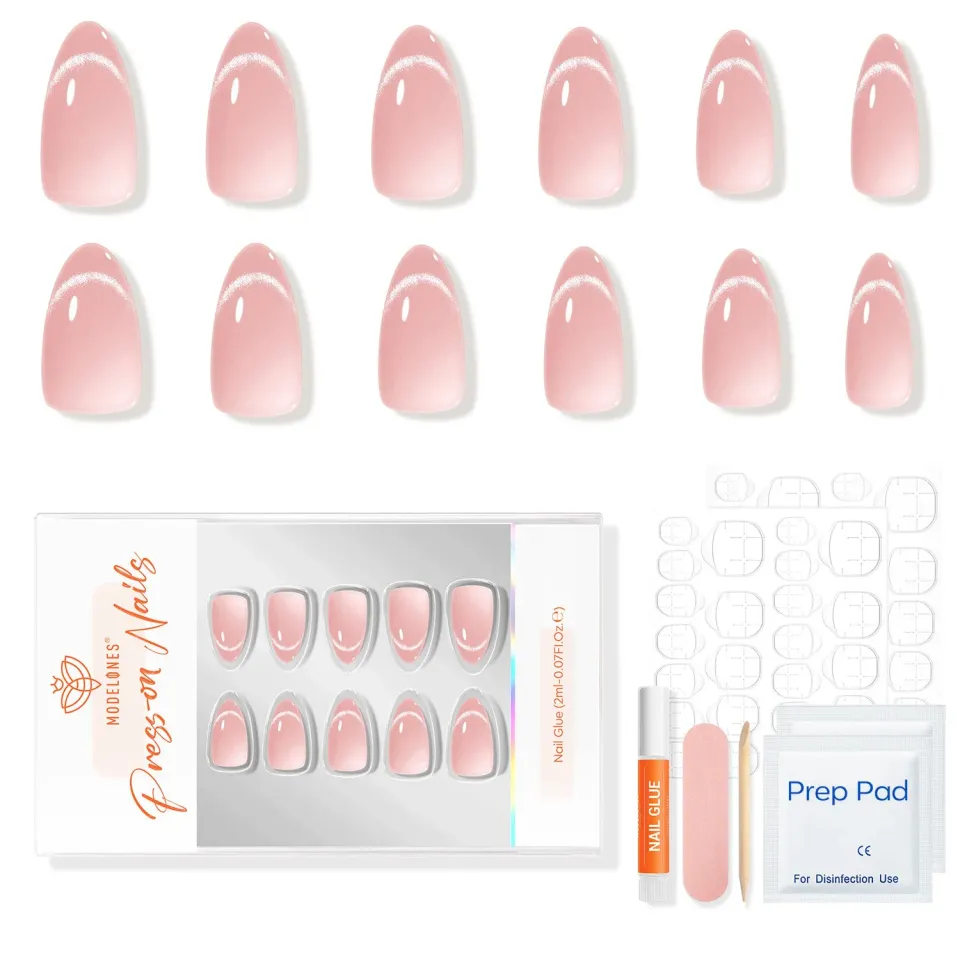 modelones Sweet Breeze lösnaglar rosa cat eye