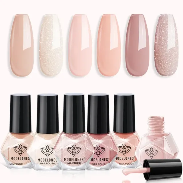 modelones Champagne Problem nagellack 6-pack nude skimmer