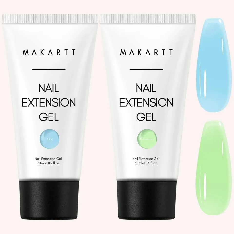 Makartt Poly Nail Gel polygel 2-pack blå grön 30 ml