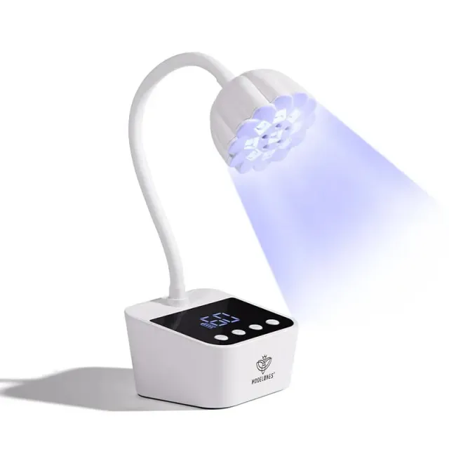 Modelones 30W UV Gooseneck LED nagellampa svanhals 60s