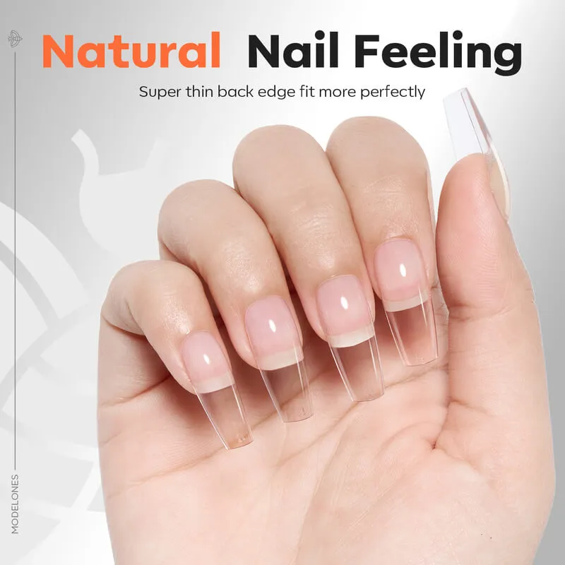 Modelones Apex Medium Coffin nageltips c-kurva