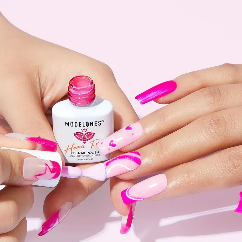 Modelones Love River gellack 6-pack rosa hemafri