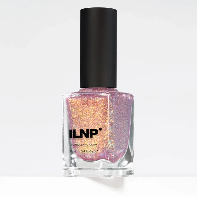 ILNP Halo nagellack rosa holografiskt skimmer