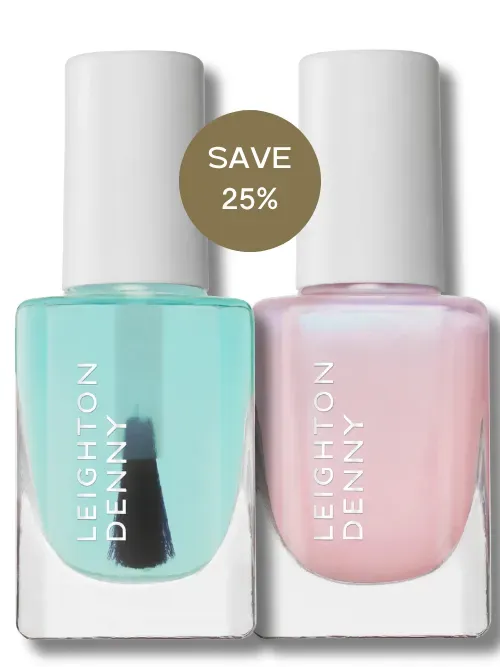 Leighton Denny Protect & Glow nagelvårdsset 2-delar