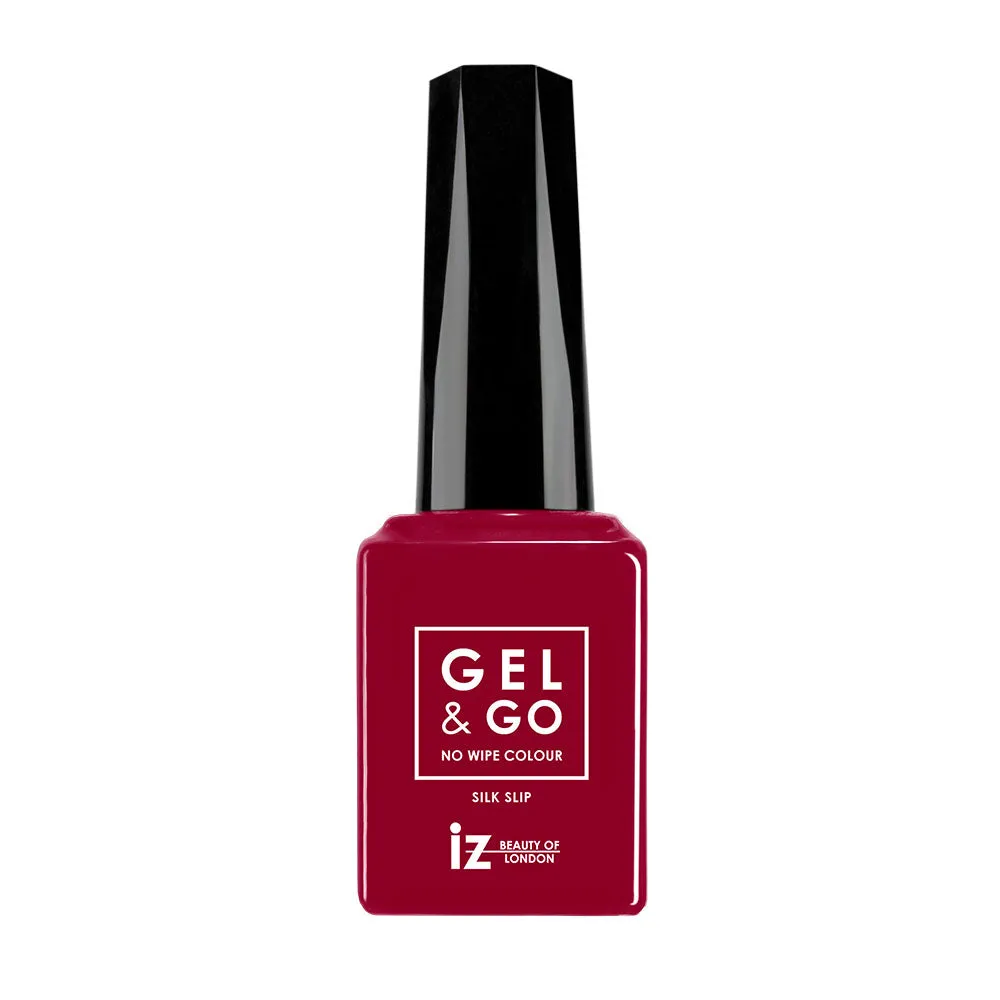 Iz Beauty GEL&GO Silk Slip GG1076 gellack 12 ml metallicröd