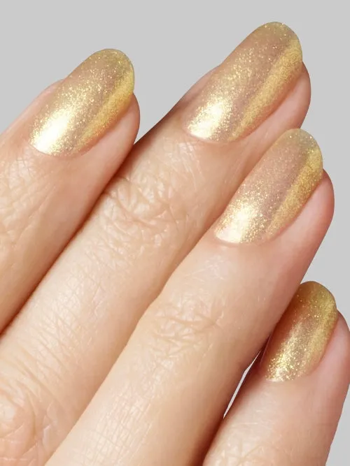 Leighton Denny Crazy For You nagellack sherbet-lemon glitter