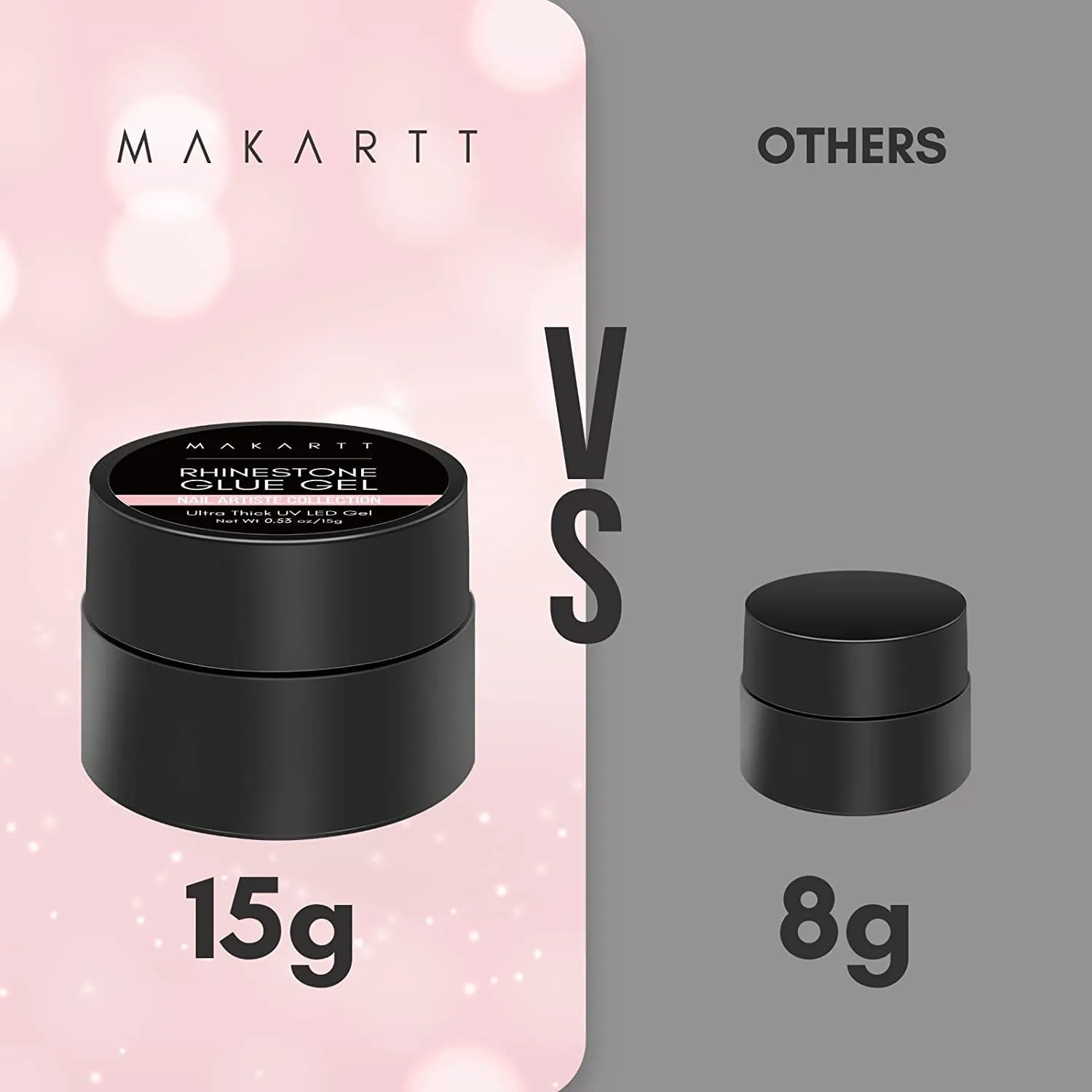 Makartt Rhinestone Glue nagellim med pensel 15g