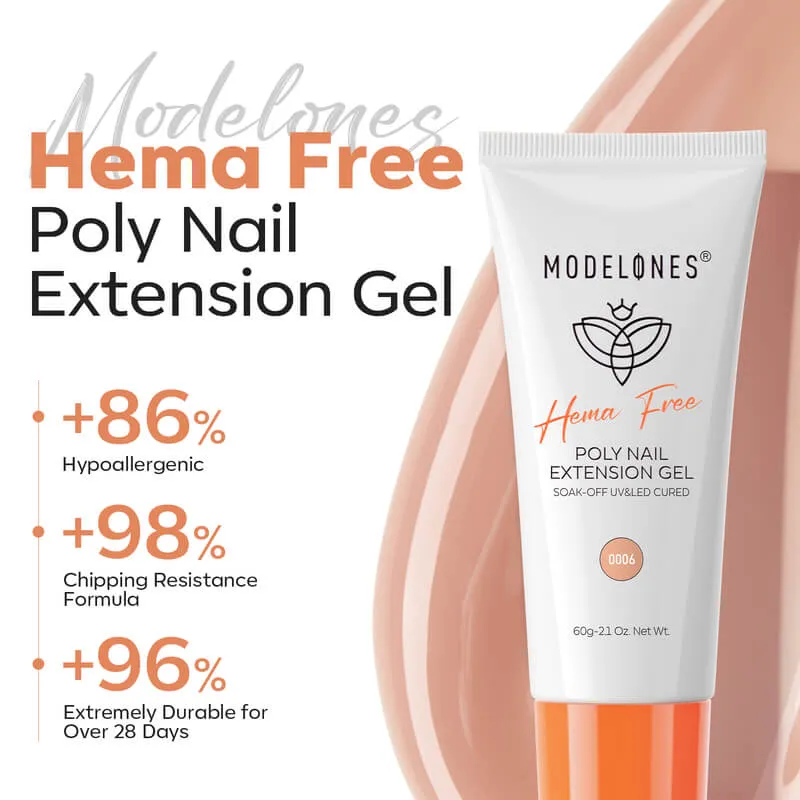 Modelones Nude Beige polygel 60g hemafri nudebeige