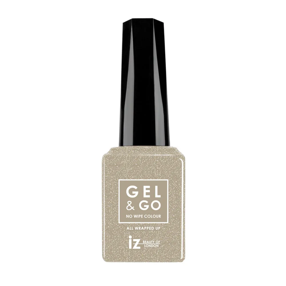 Iz Beauty GEL&GO All Wrapped Up GG1089 gellack 12ml guldglitter