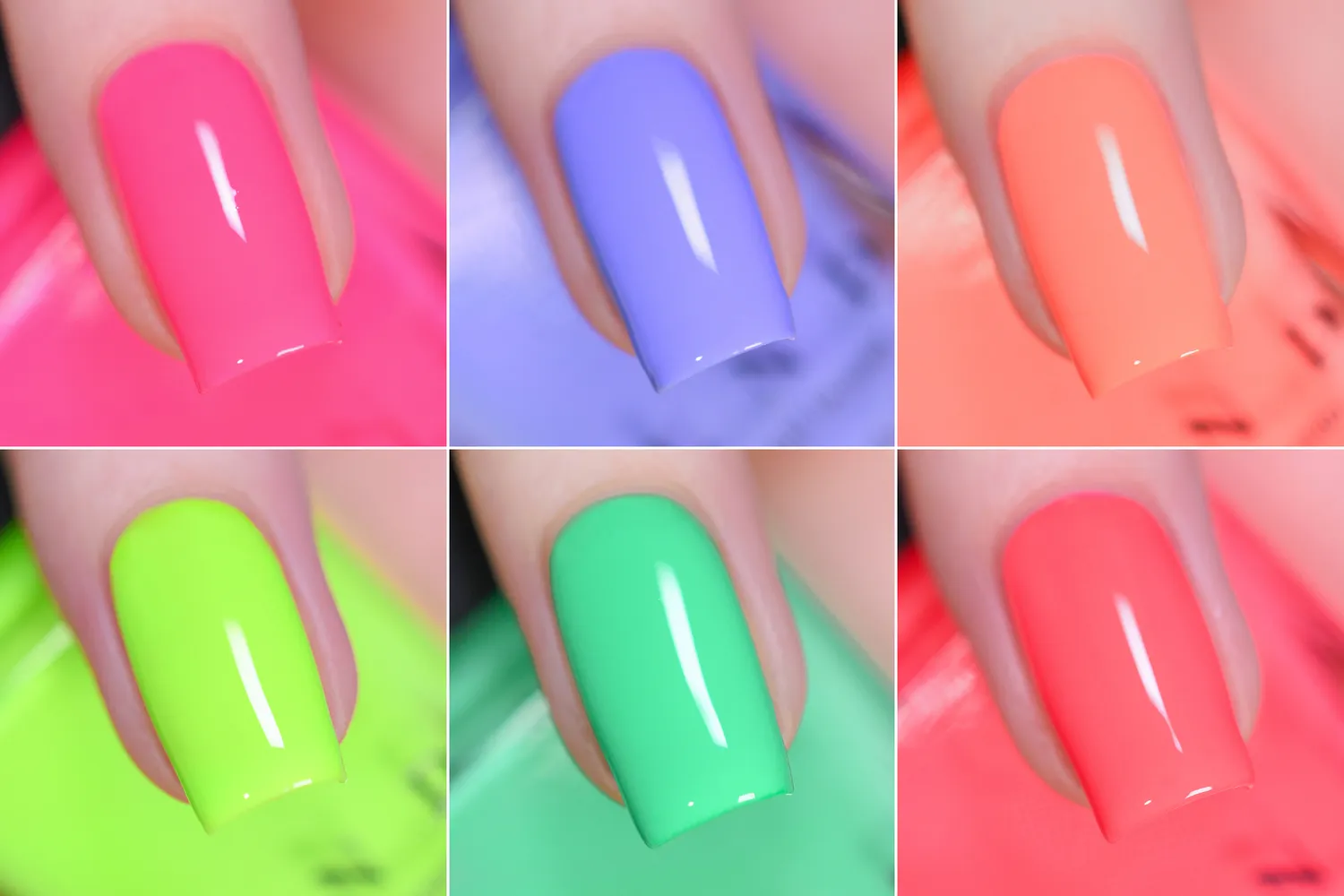 ILNP Poolside Collection nagellack 6-pack neon kräm
