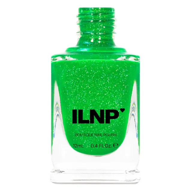 ILNP Candy Coated Jellybean nagellack grön holografisk