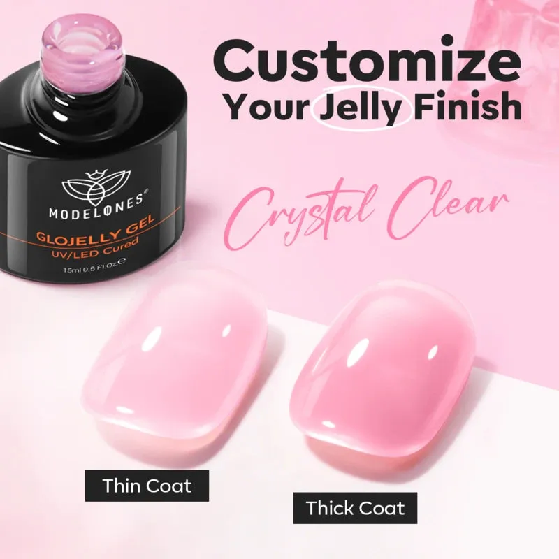 Modelones Glossy Jelly top coat 10 ml glansig jelly