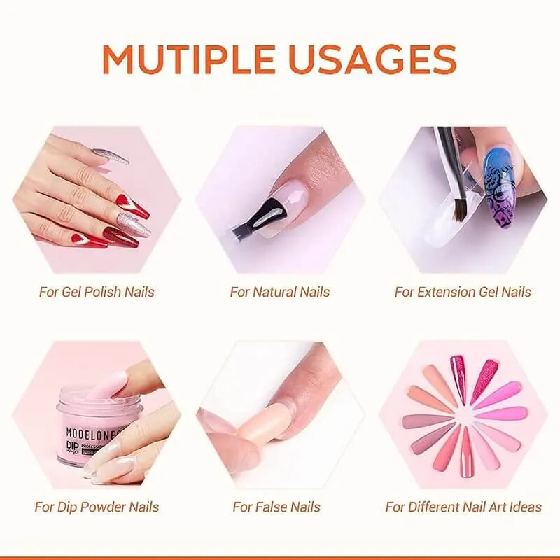 Modelones Matte & Shine base- och topplack gel trio