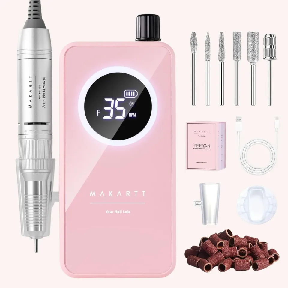 Makartt Yeeyan 35000 RPM nagelslip rosa