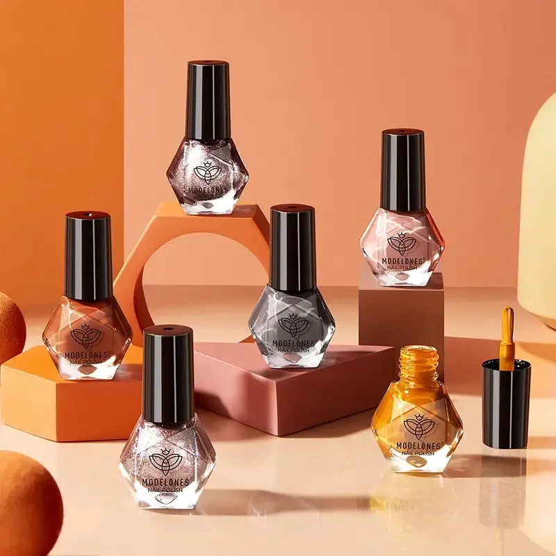modelones Bumper Harvest nagellack 6-pack brun beige