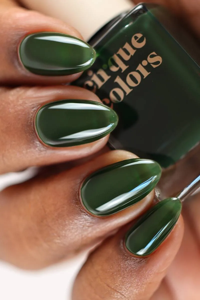 Cirque Colors Forest Jelly nagellack mörkgrön jelly