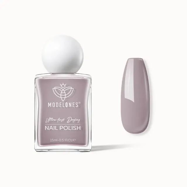 Modelones nagellack Grey Porcelain grå lila kräm
