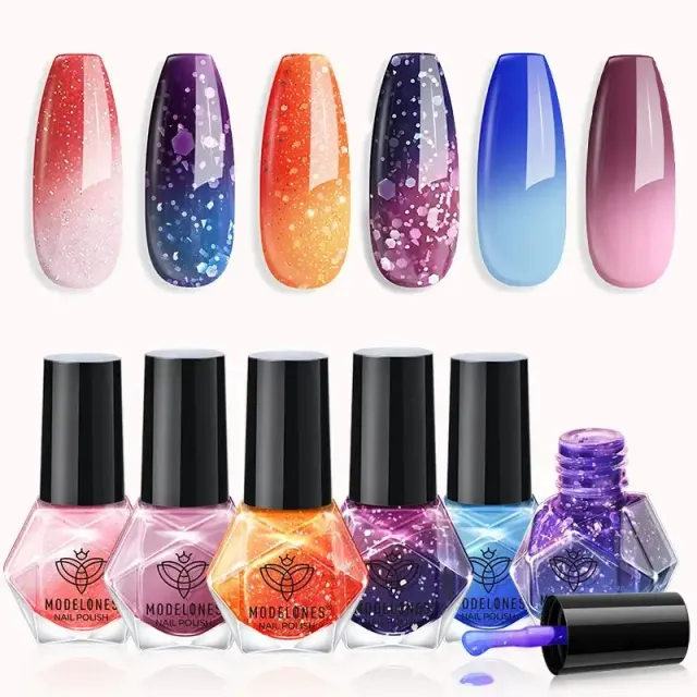 Modelones Skittles nagellack 6-pack snabbtorkande